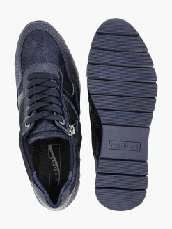 Medicus Donkerblauwe Comfort Sneaker Croco-Dames Comfort Schoenen
