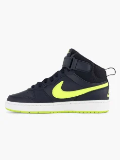 Nike Donkerblauwe Court Borough Mid 2-Kinderen Jongensschoenen