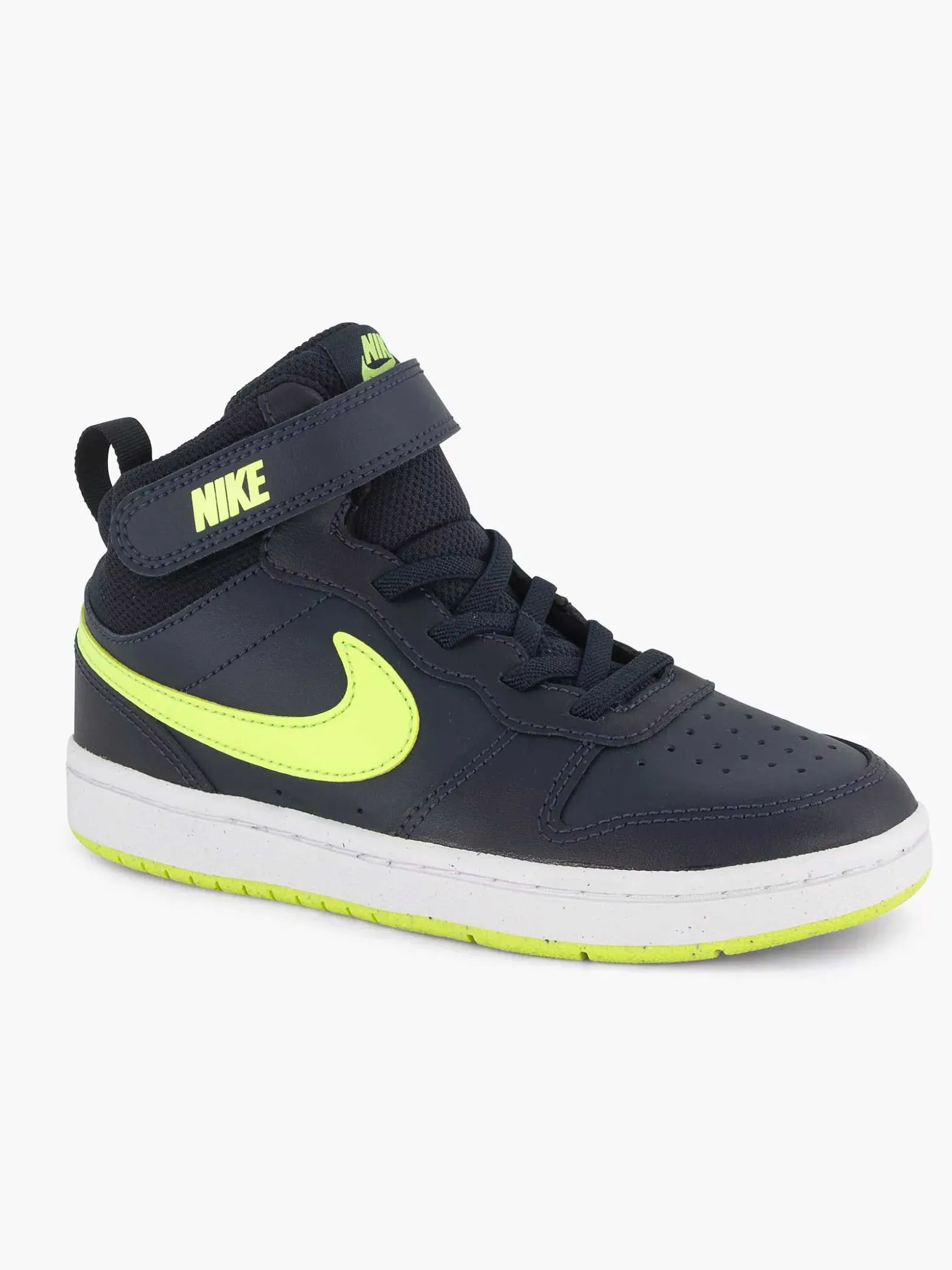 Nike Donkerblauwe Court Borough Mid 2-Kinderen Jongensschoenen