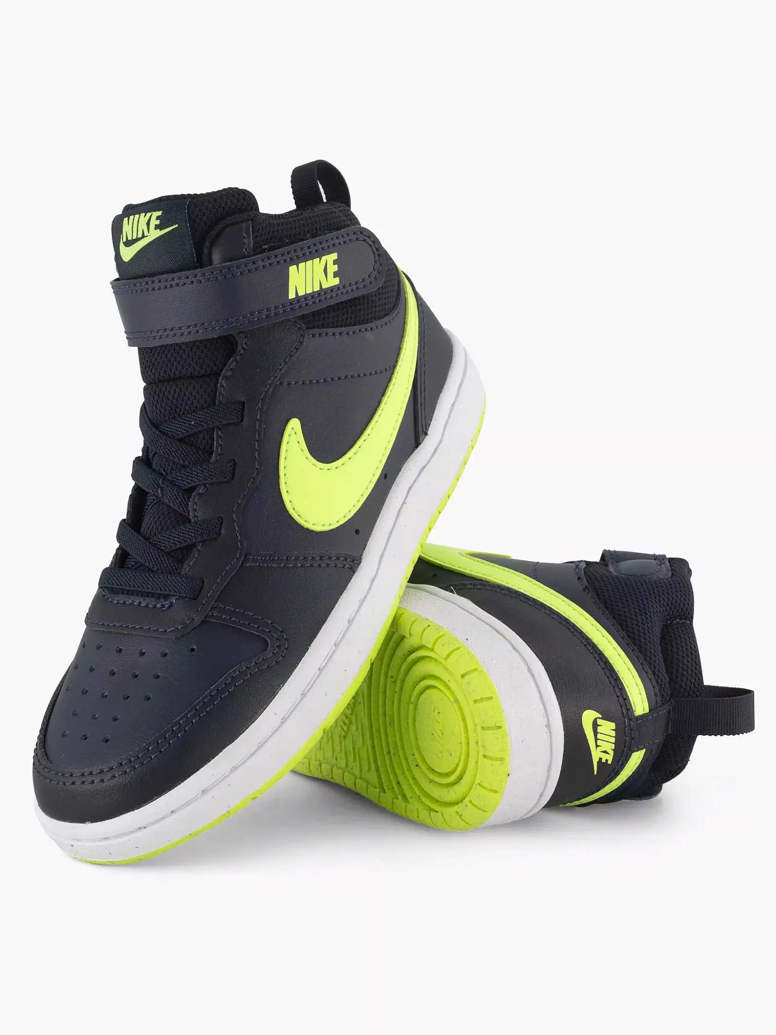 Nike Donkerblauwe Court Borough Mid 2-Kinderen Jongensschoenen