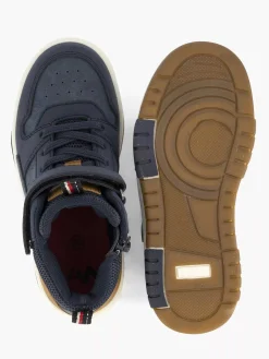 Vty Donkerblauwe Hoge Sneaker-Kinderen Jongensschoenen