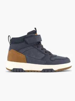 Vty Donkerblauwe Hoge Sneaker-Kinderen Jongensschoenen