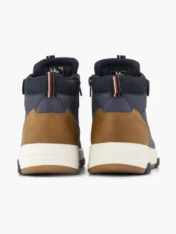 Vty Donkerblauwe Hoge Sneaker-Kinderen Jongensschoenen