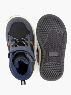 Vty Donkerblauwe Hoge Sneaker-Kinderen Jongensschoenen
