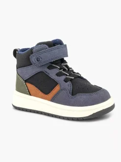 Vty Donkerblauwe Hoge Sneaker-Kinderen Jongensschoenen