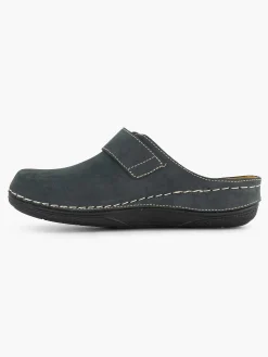 Casa mia Donkerblauwe Slipper-Dames Slippers
