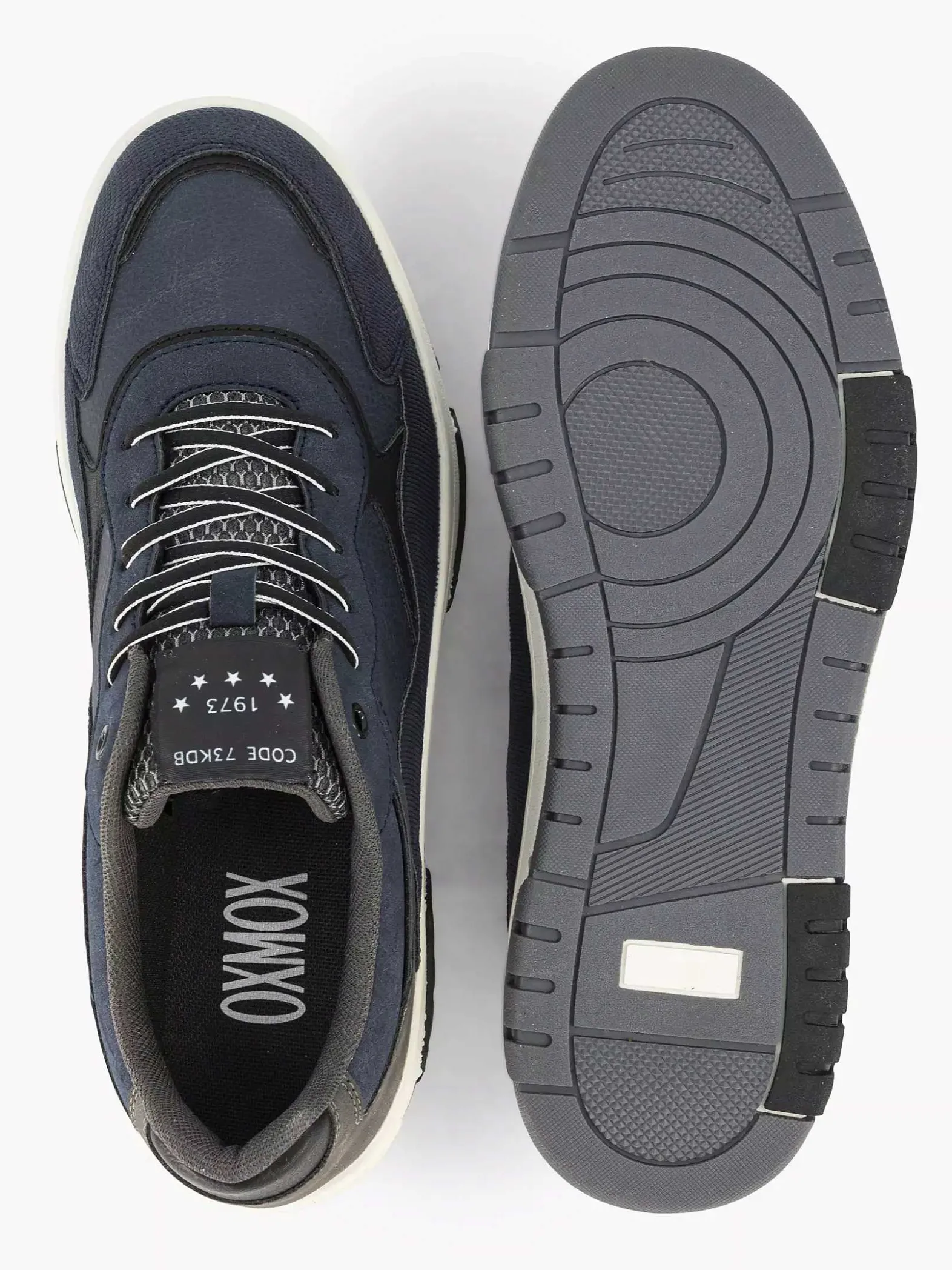 Oxmox Donkerblauwe Sneaker-Heren Sneakers