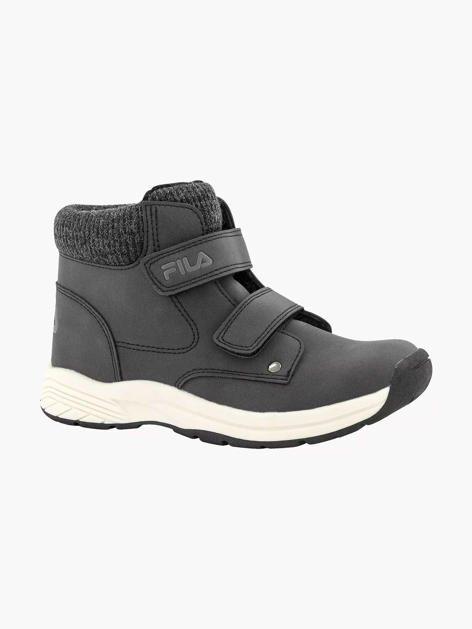FILA Donkergrijze Boot Klittenband-Kinderen Jongensschoenen