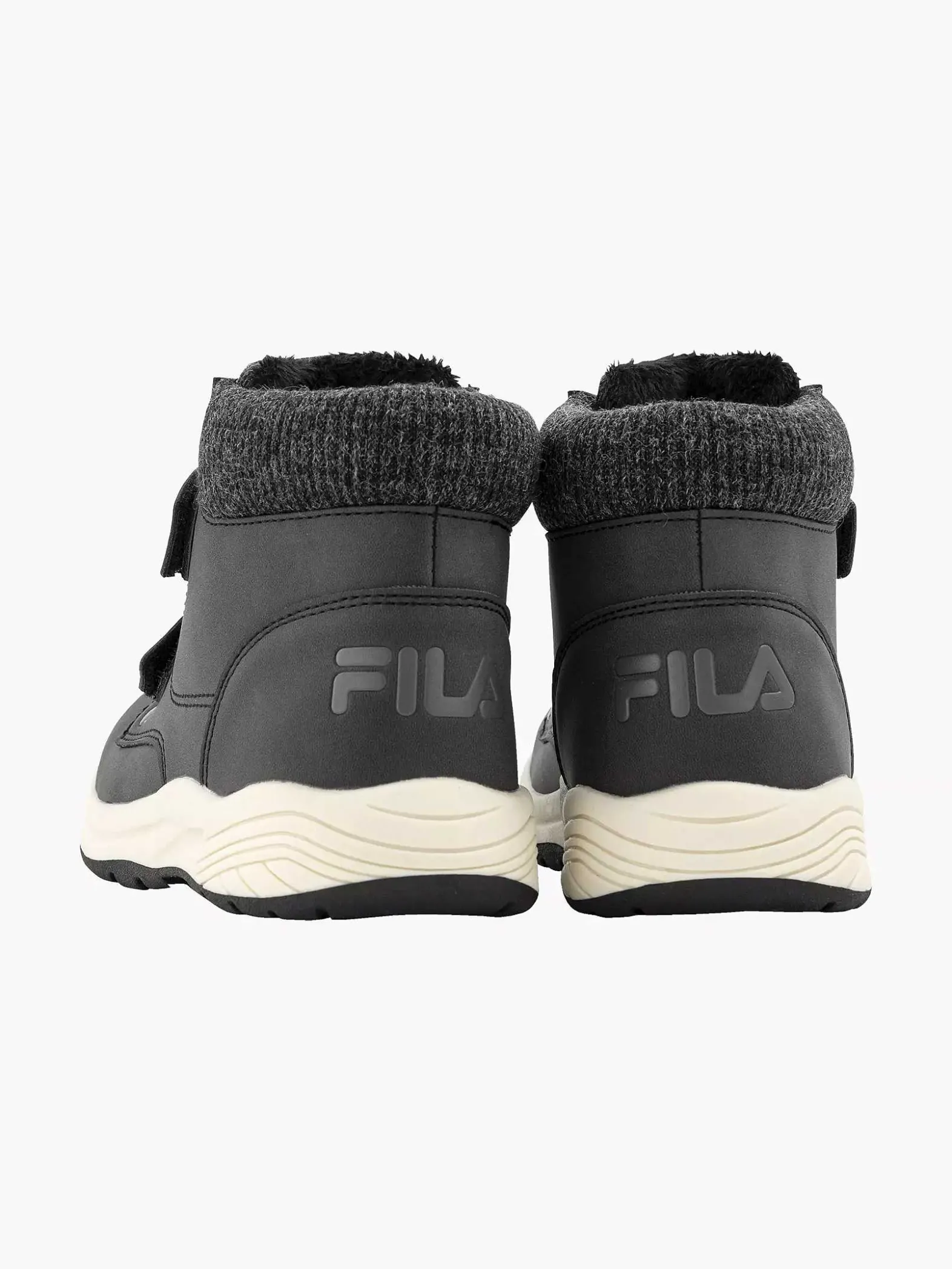 FILA Donkergrijze Boot Klittenband-Kinderen Jongensschoenen