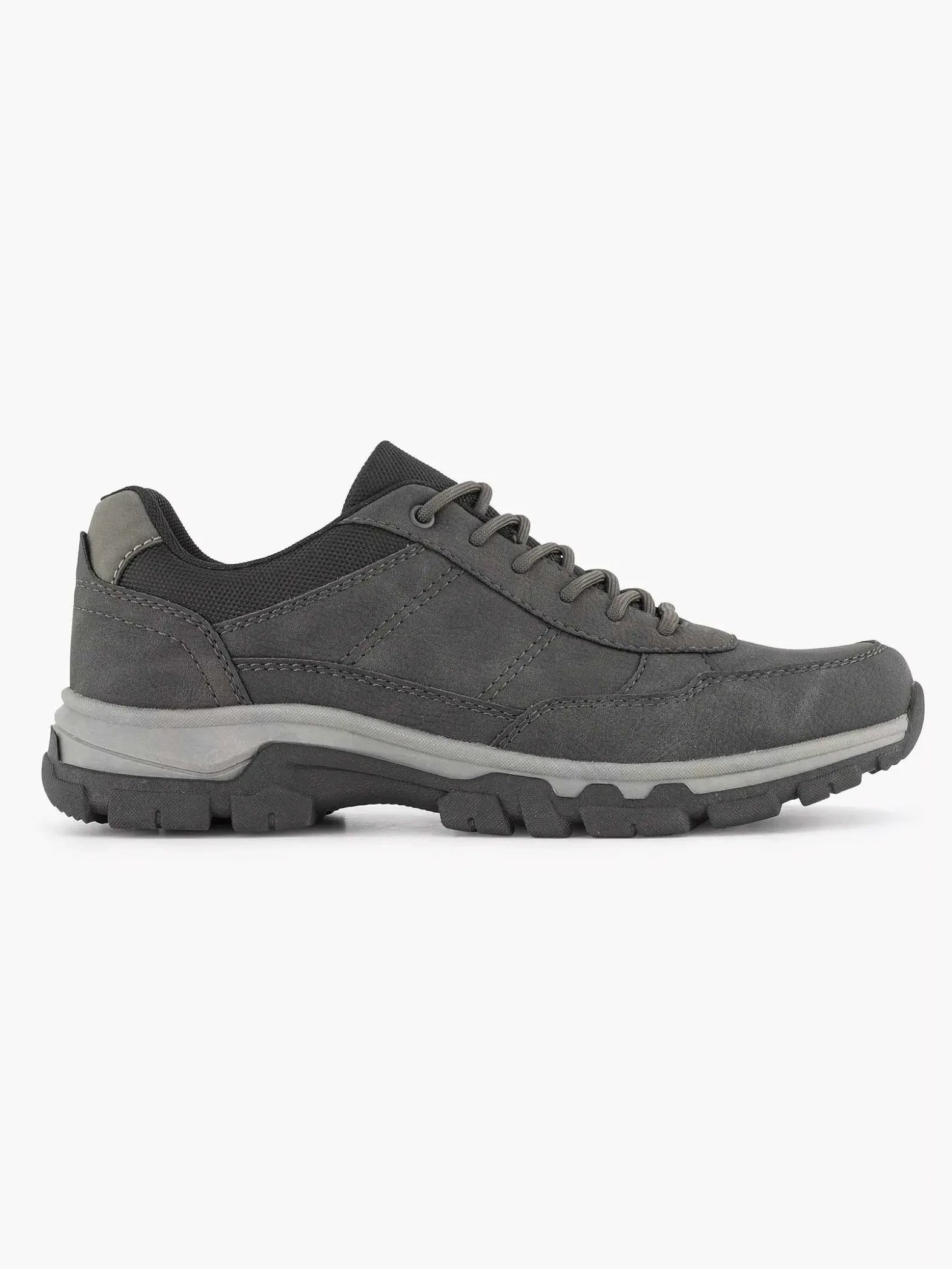 Easy Street Donkergrijze Comfort Sneaker-Heren Sneakers