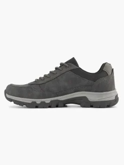 Easy Street Donkergrijze Comfort Sneaker-Heren Sneakers