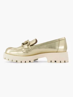 Oxmox Gouden Chunky Loafer-Dames Instappers