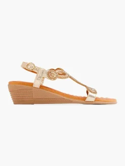 Easy Street Gouden Comfort Sandalette-Dames Comfort Schoenen