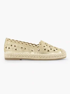 Graceland Gouden Espadrille-Dames Instappers