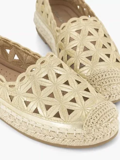 Graceland Gouden Espadrille-Dames Instappers