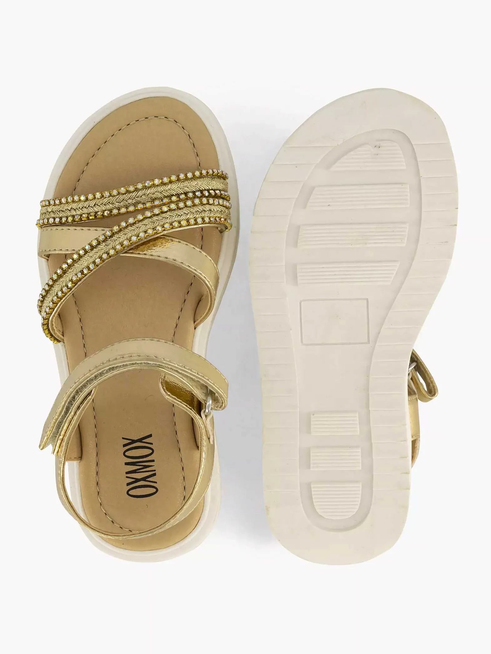Oxmox Gouden Platform Sandaal-Kinderen Jongensschoenen