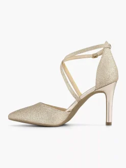 Graceland Gouden Pump Glitter-Dames Pumps