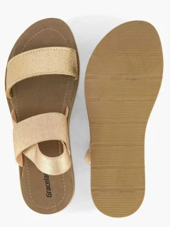 Graceland Gouden Sandaal-Dames Sandalen