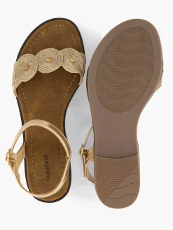 Graceland Gouden Sandaal-Dames Sandalen