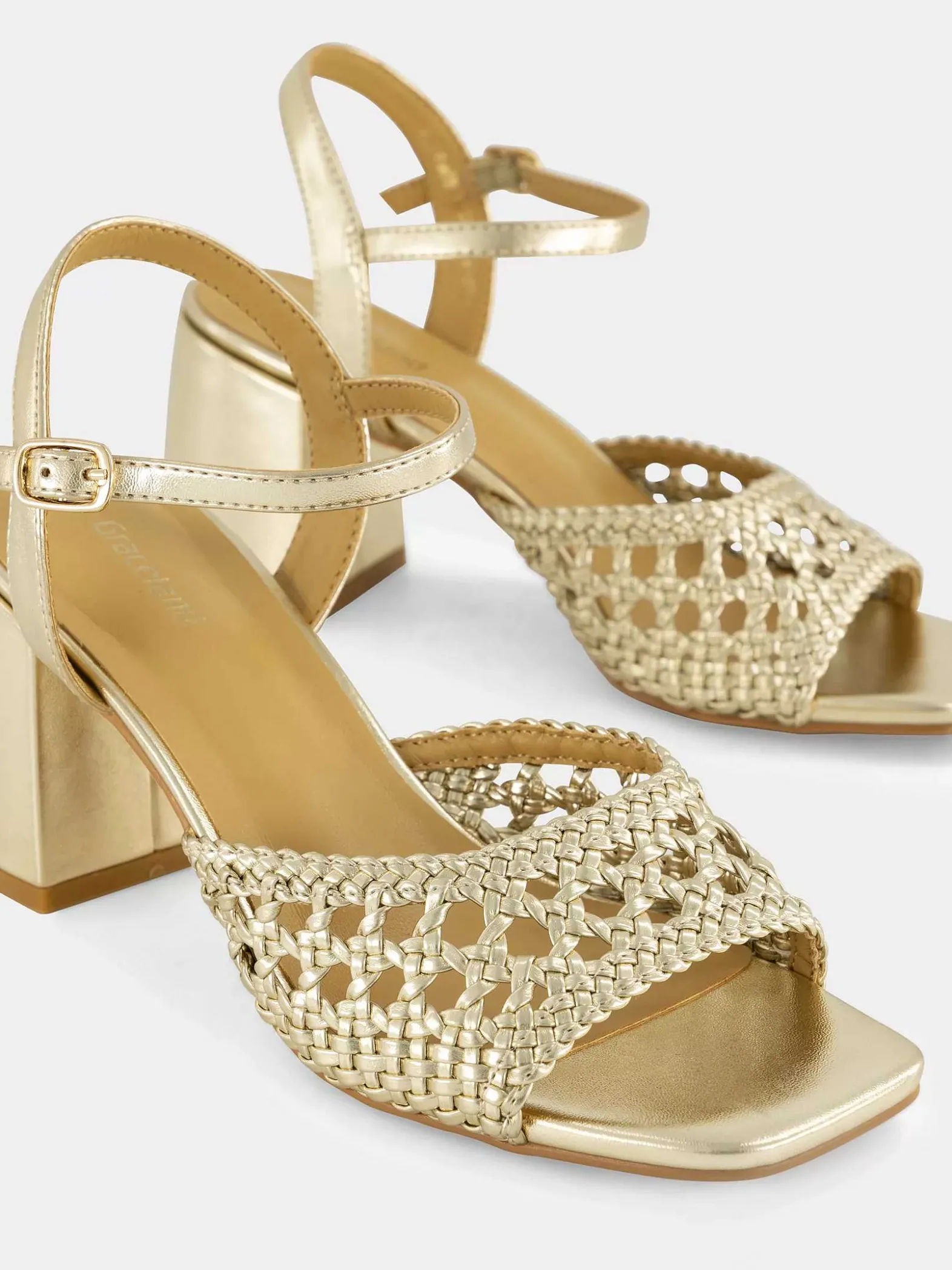 Graceland Gouden Sandalette-Dames Sandalen