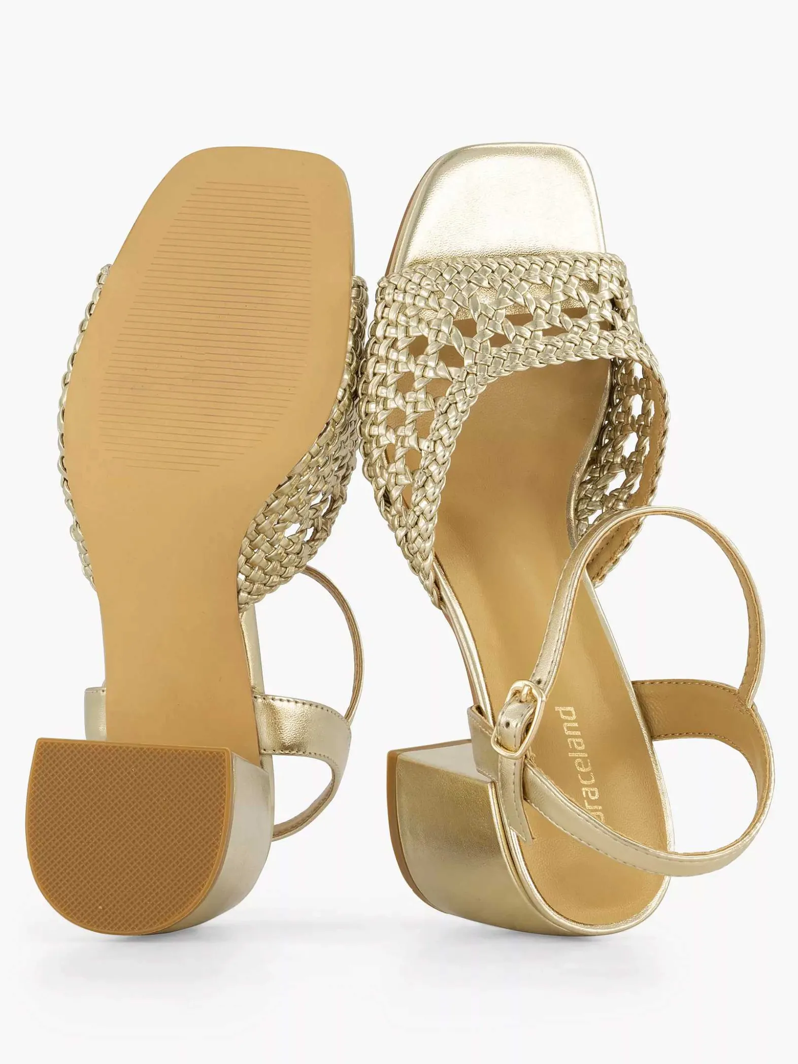 Graceland Gouden Sandalette-Dames Sandalen