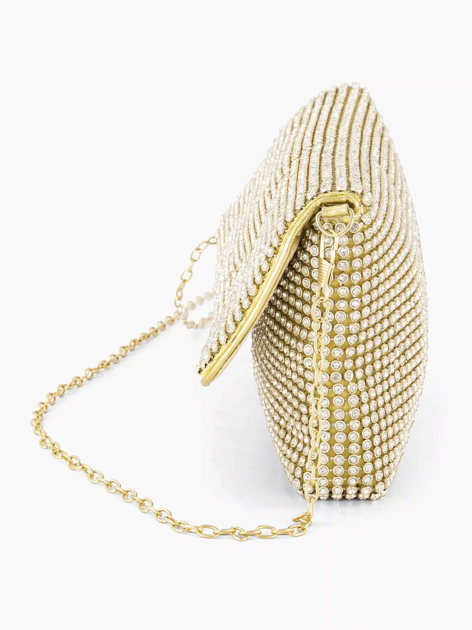 Graceland Gouden Schoudertas Steentjes-Dames Online Exclusive Accessoires