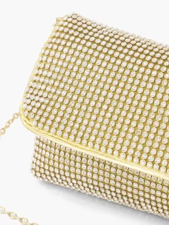 Graceland Gouden Schoudertas Steentjes-Dames Online Exclusive Accessoires