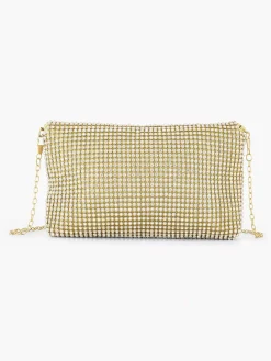 Graceland Gouden Schoudertas Steentjes-Dames Online Exclusive Accessoires