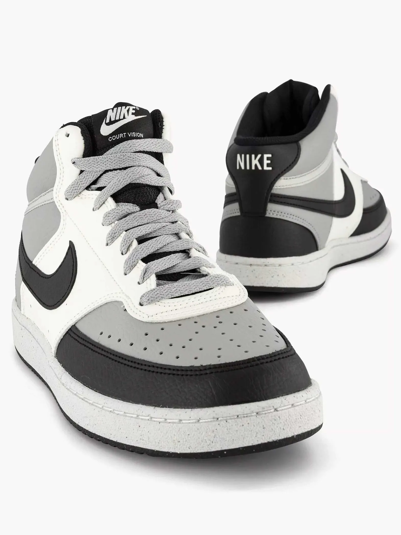 Nike Grijze Court Vision Mid Next Nature-Heren Sneakers