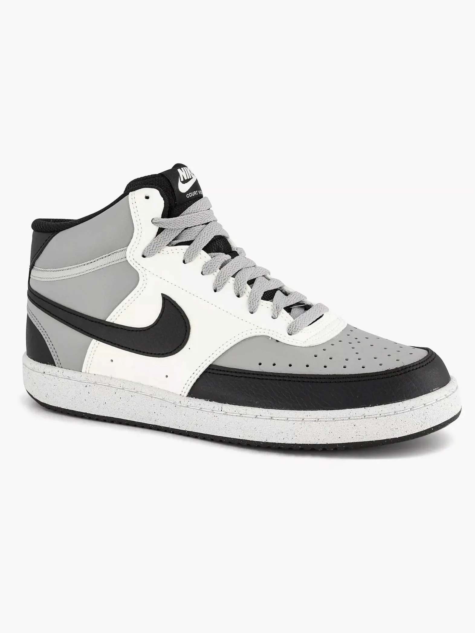 Nike Grijze Court Vision Mid Next Nature-Heren Sneakers