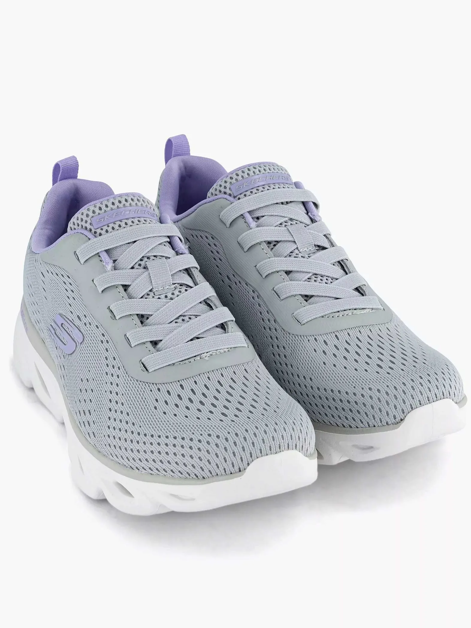 Skechers Grijze Glide - Lite - Back Slide-Dames Sneakers