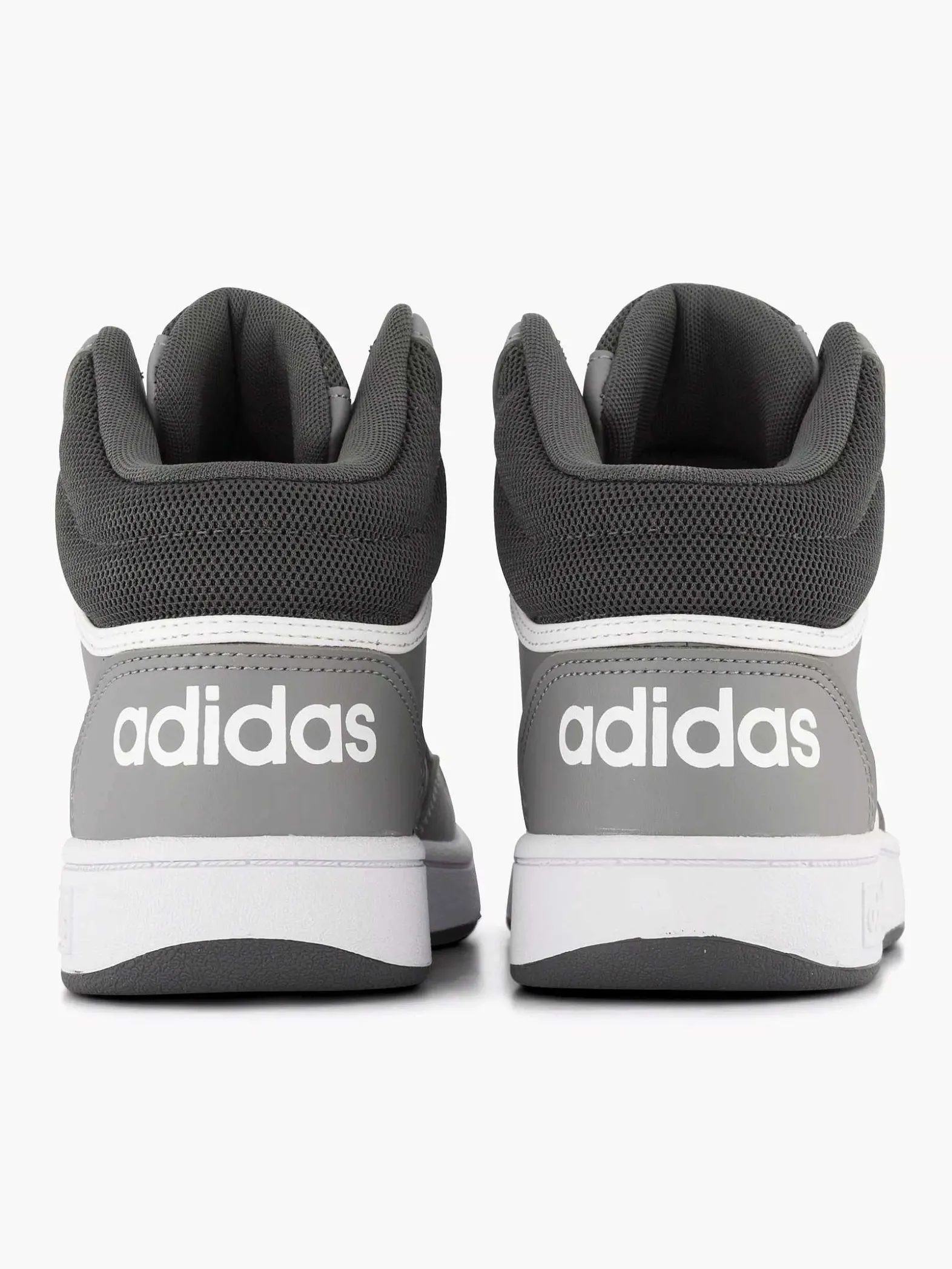 adidas Grijze Hoops Mid 3.0 K-Kinderen Jongensschoenen