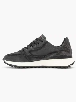 Oxmox Grijze Leren Sneaker-Heren Sneakers