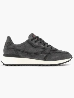 Oxmox Grijze Leren Sneaker-Heren Sneakers