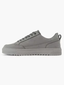 Oxmox Grijze Leren Sneaker-Heren Sneakers