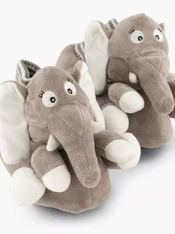 Bobbi-Shoes Grijze Pantoffel Olifant-Kinderen Jongensschoenen