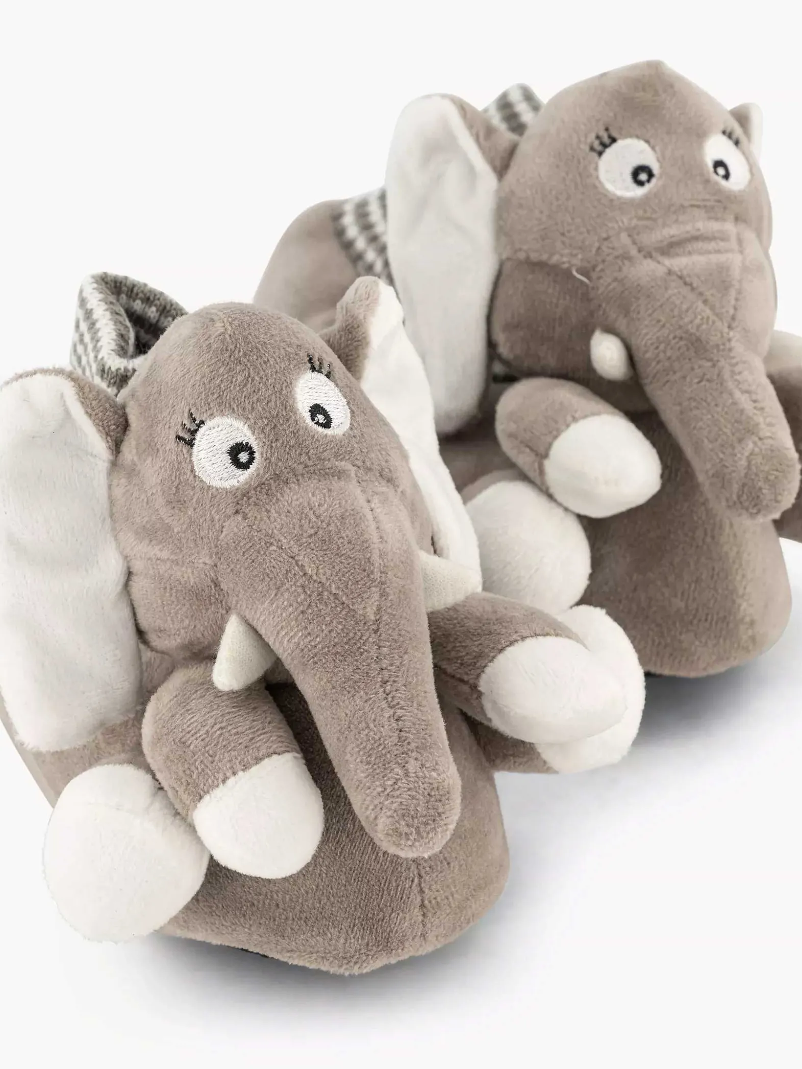Bobbi-Shoes Grijze Pantoffel Olifant-Kinderen Jongensschoenen