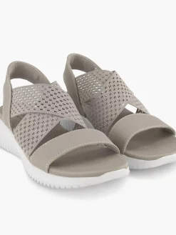 Skechers Grijze Sandalen Neon Star-Dames Sandalen