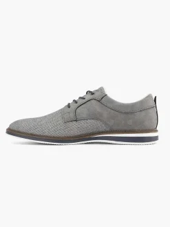 AM SHOE Grijze Veterschoen-Heren Geklede Schoenen