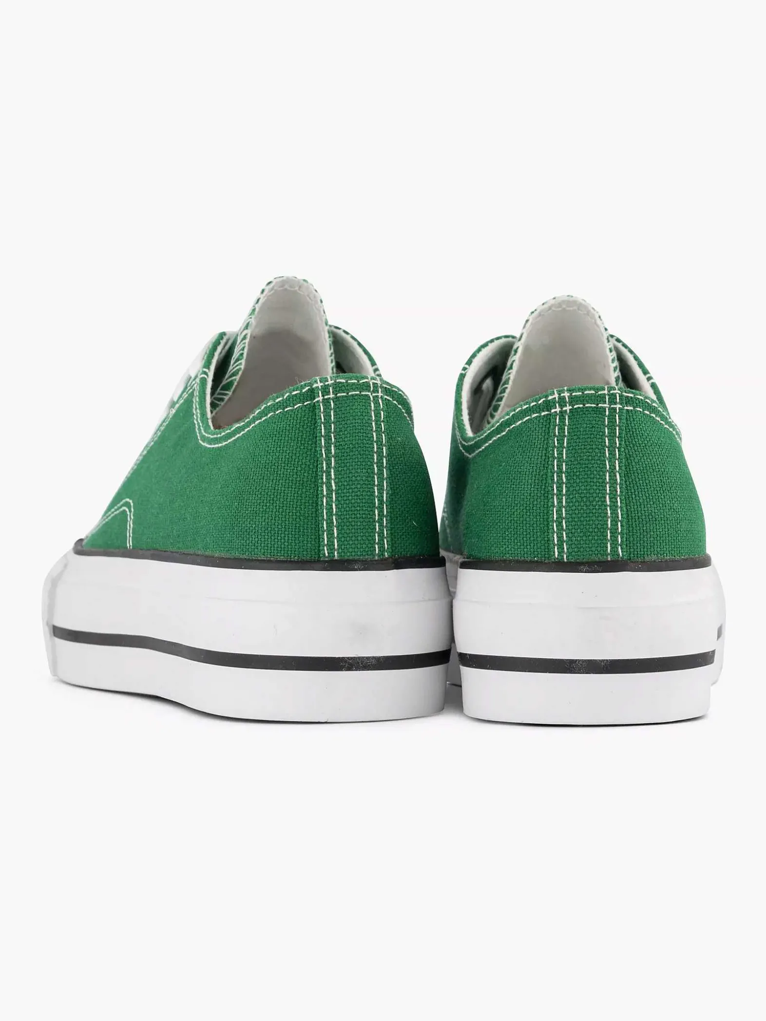 Graceland Groene Canvas Sneaker-Dames Sneakers