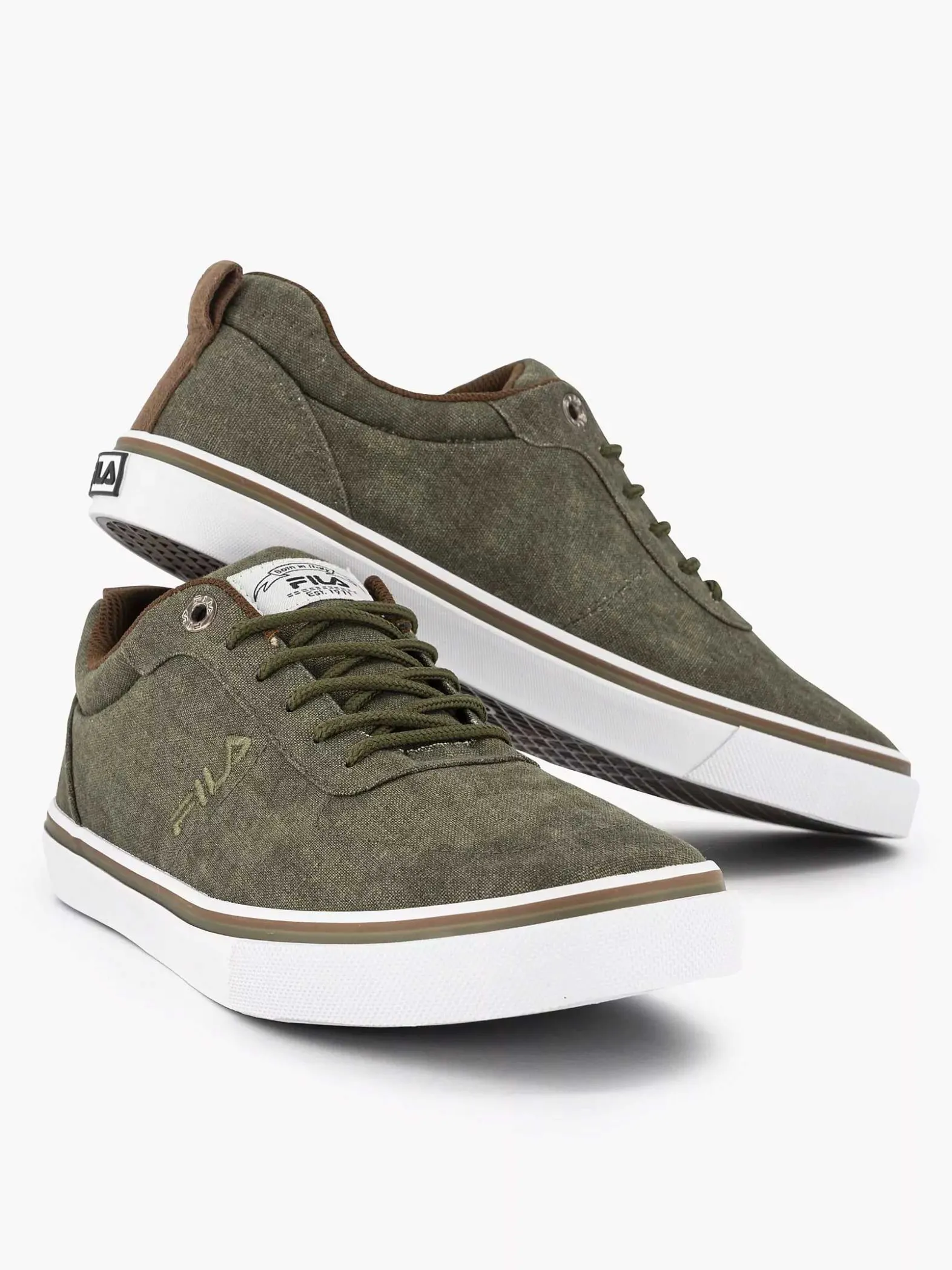 FILA Groene Canvas Sneaker-Heren Sneakers