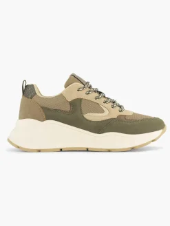 Oxmox Groene Chunky Sneaker-Dames Sneakers