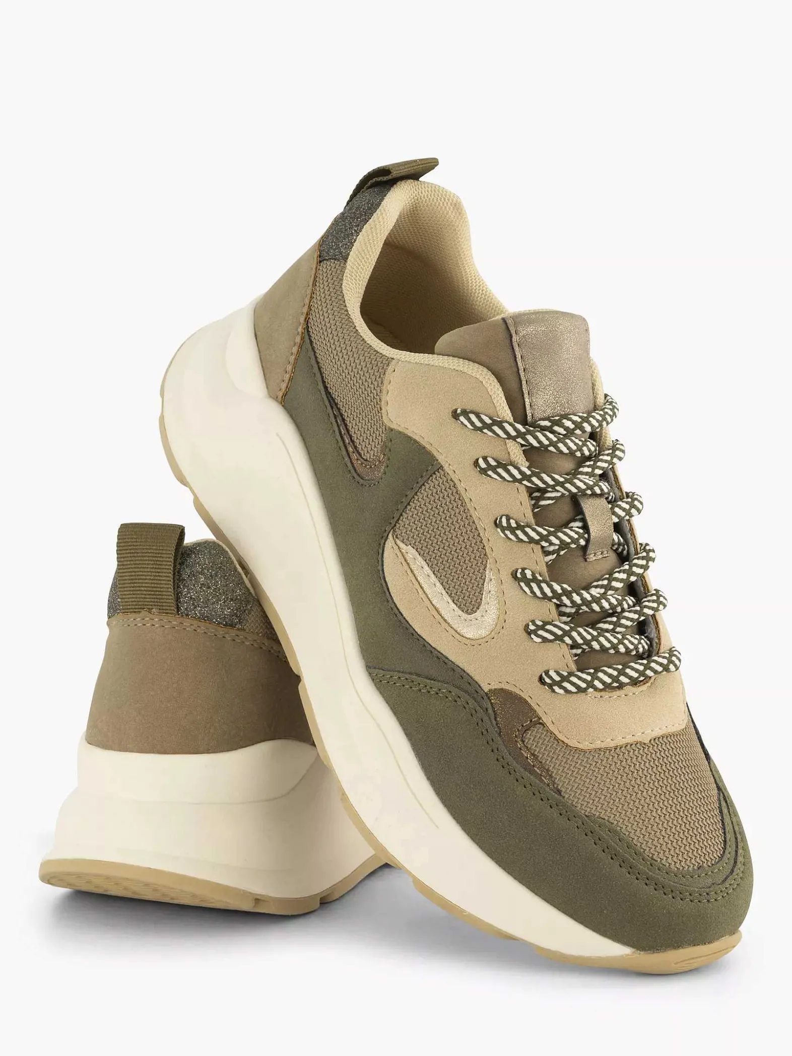 Oxmox Groene Chunky Sneaker-Dames Sneakers