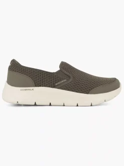 Skechers Groene Go Walk Flex - Request-Heren Instappers