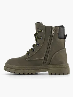 Vty Groene Hoge Veterboot-Kinderen Jongensschoenen