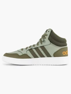 adidas Groene Hoops 3.0 Mid-Heren Sneakers
