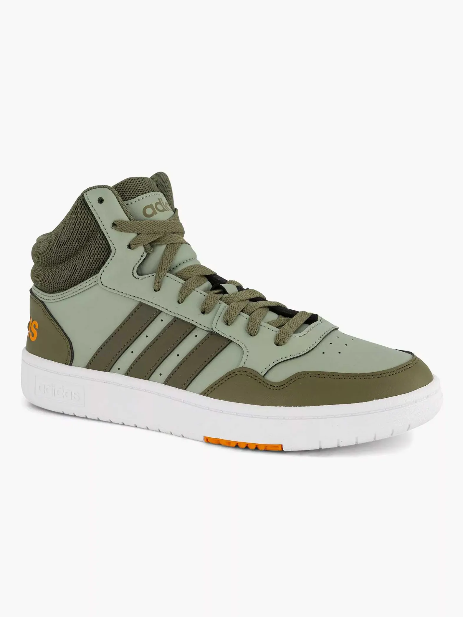 adidas Groene Hoops 3.0 Mid-Heren Sneakers