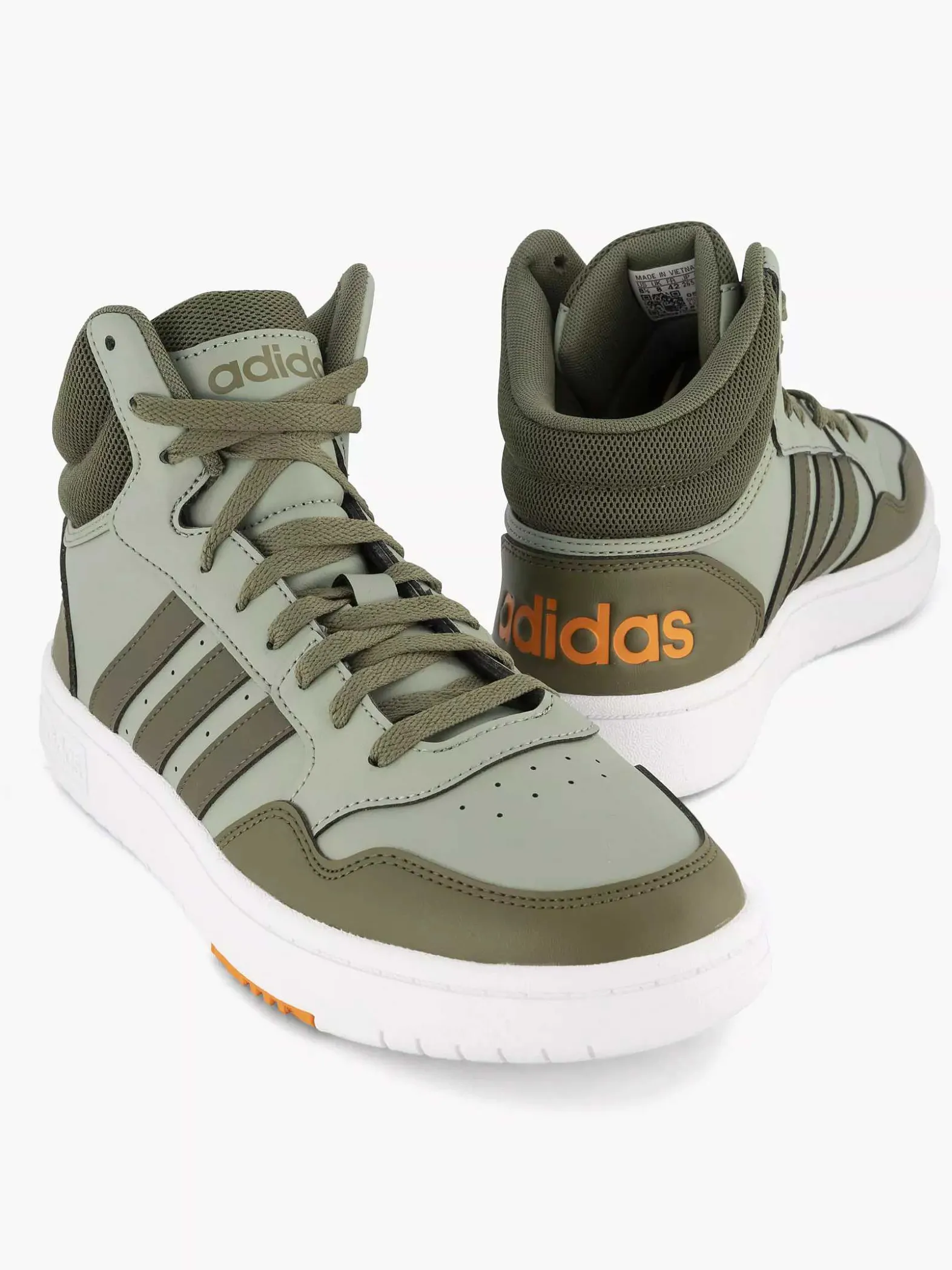 adidas Groene Hoops 3.0 Mid-Heren Sneakers