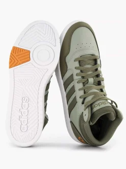 adidas Groene Hoops 3.0 Mid-Heren Sneakers