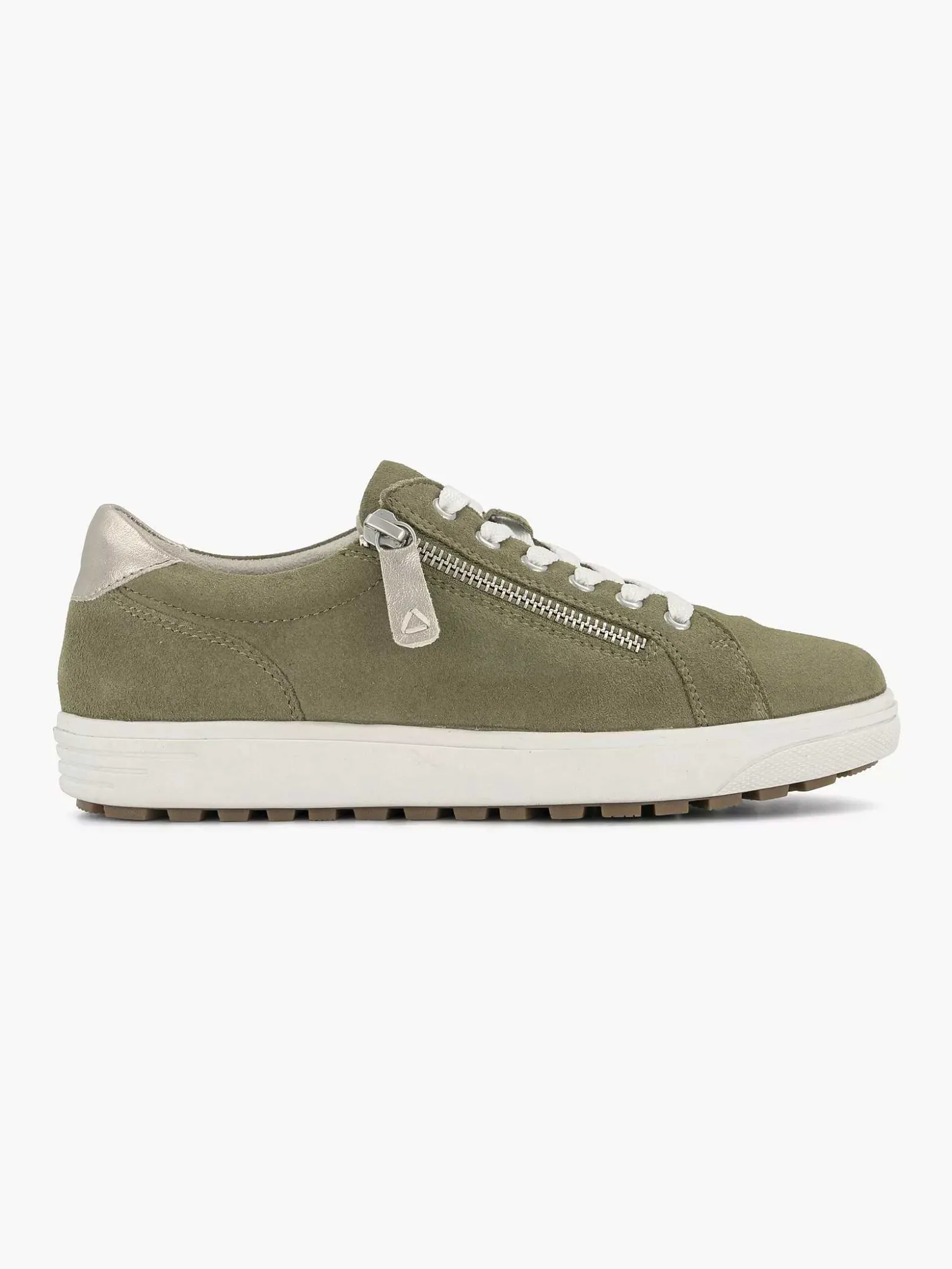 Medicus Groene Leren Comfort Sneaker-Dames Comfort Schoenen